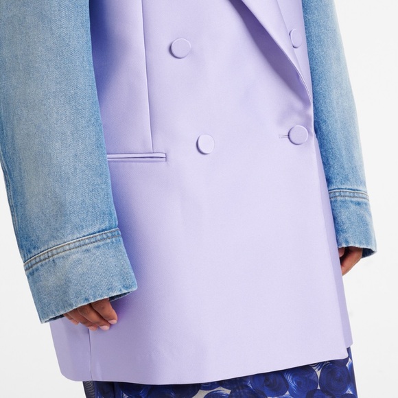 Dries Van Noten Blink Bis denim and satin blazer size medium - Picture 11 of 11